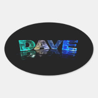 Le nom Dave en lumières 3D (photo)