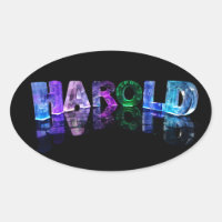 Le nom Harold en lumières 3D (photo)