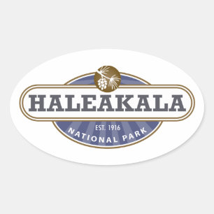 Sticker Ovale Le Parc national de Haleakala