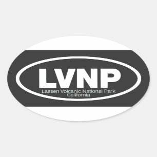 Sticker Ovale Le Parc national volcanique de Lassen