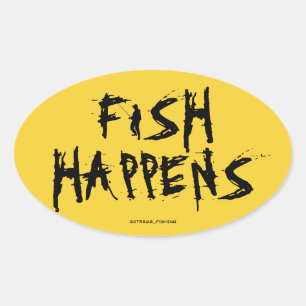 STICKER OVALE LE POISSON SE PRODUIT