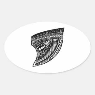 STICKER OVALE LE TRIBAL DUR