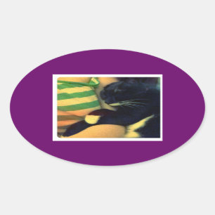 Sticker Ovale Les griffes de Lucy