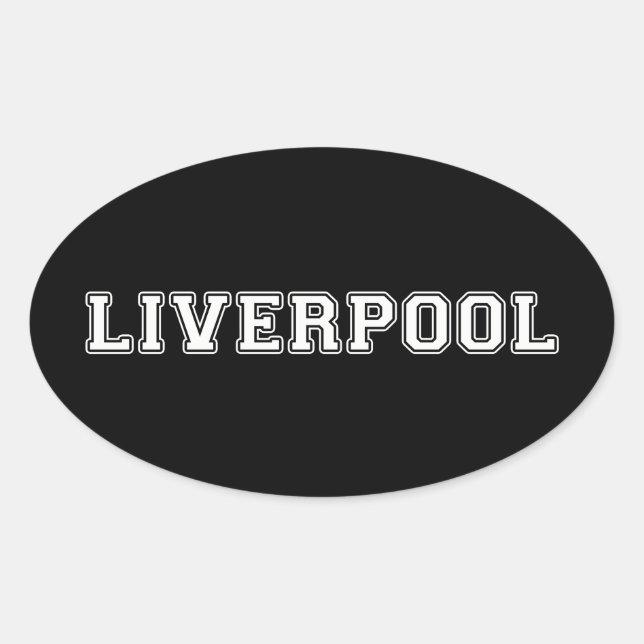 Sticker Ovale Liverpool Angleterre (Devant)