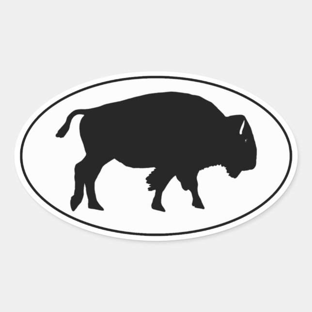 Sticker Ovale Logo American Bison Oval (Devant)