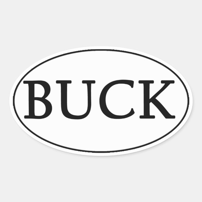 Sticker Ovale Logo BUCK Oval (Devant)