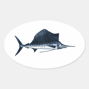Sticker Ovale Logo de la mer