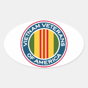 Sticker Ovale Logo des Vétérans d'Amérique du Vietnam
