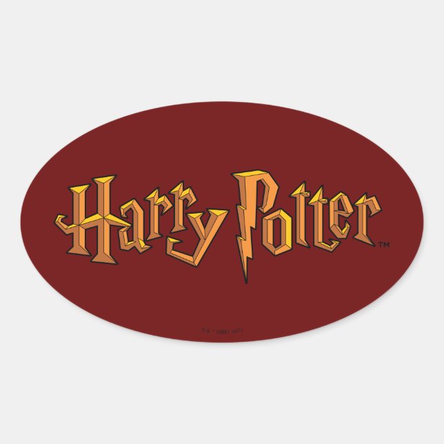Sticker Ovale Logo Harry Potter (Devant)