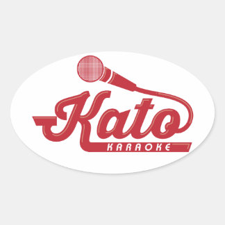 Sticker Ovale Logo Kato Karaoke