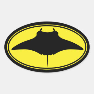 Sticker Ovale Logo Manta Ray