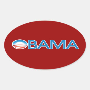 Sticker Ovale Logo Obama
