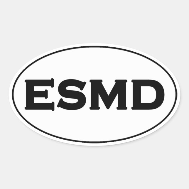 Sticker Ovale Logo ovale ESMD (Rive Est du Maryland) (Devant)