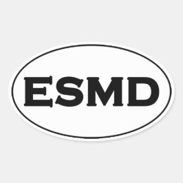 Sticker Ovale Logo ovale ESMD (Rive Est du Maryland)