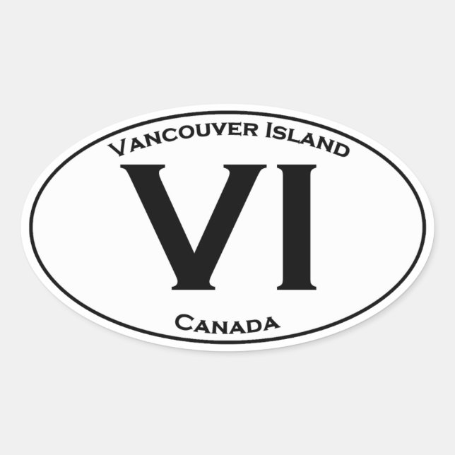Sticker Ovale Logo ovale VI (île de Vancouver) (Devant)