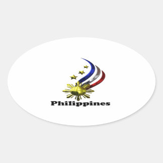 Sticker Ovale Logo philippin original. Mabuhay Pilipinas !