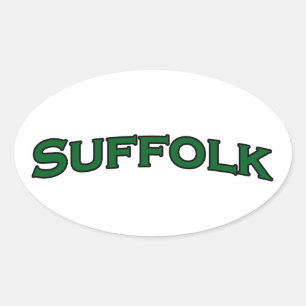 Sticker Ovale Logo Texte Arché de Virginie Suffolk