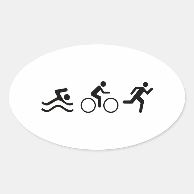 STICKER OVALE LOGO TRIATHLON (Devant)