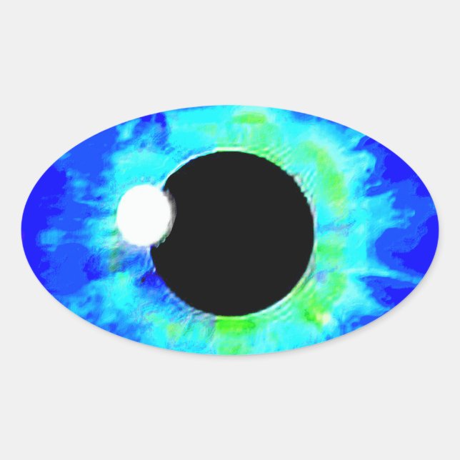 STICKER OVALE LOOCKY EYE (Devant)