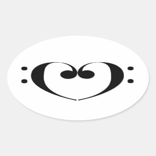 Sticker Ovale Love Bass