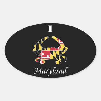 Sticker Ovale Love Maryland