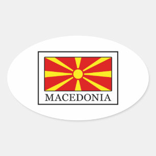 Sticker Ovale Macédoine