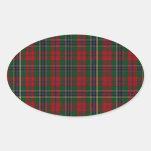 Sticker Ovale MacLean/tartan de famille clan de McLean
