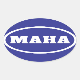 Sticker Ovale MAHA Rendre l'Amérique saine