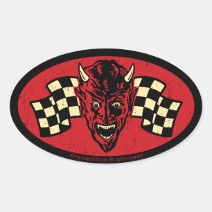Sticker Ovale Mal vintage 009C
