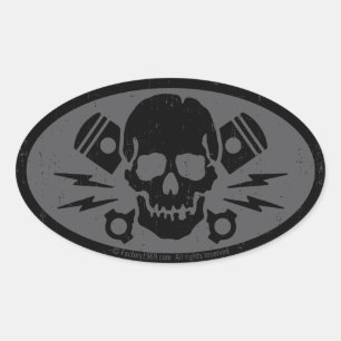 Sticker Ovale Mal vintage 015B