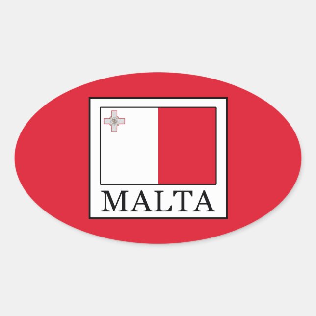 Sticker Ovale Malte (Devant)