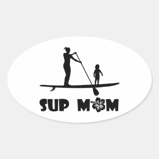 Sticker Ovale Maman SUP