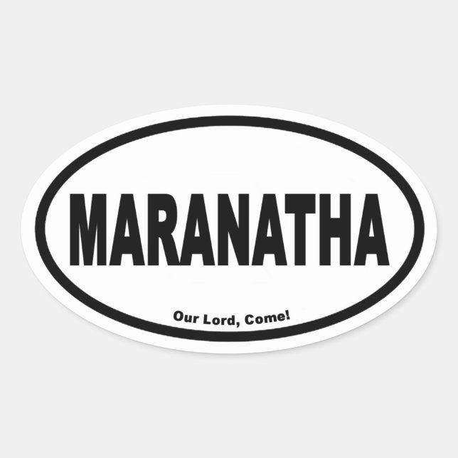Sticker Ovale Maranantha Euro Style (Devant)
