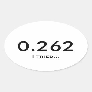 Sticker Ovale Marathon 0,262