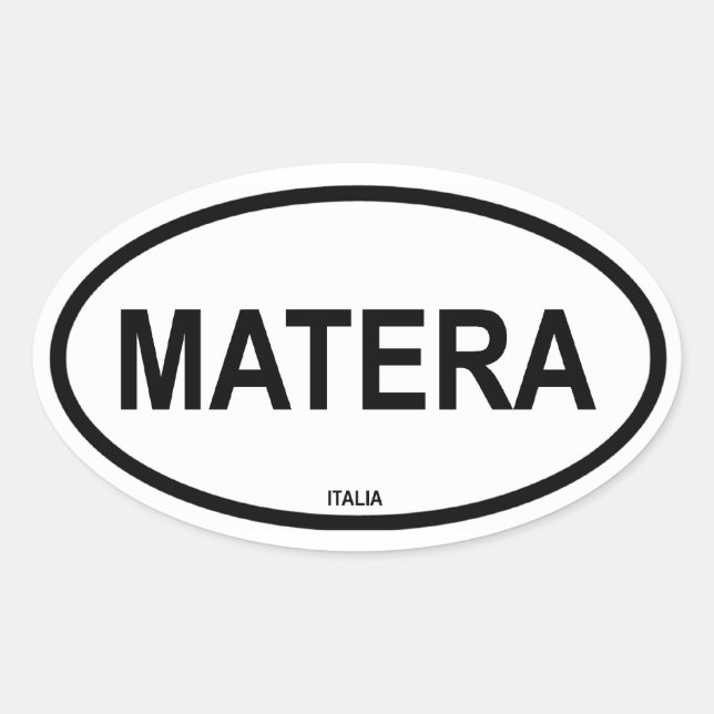 STICKER OVALE MATERA (Devant)