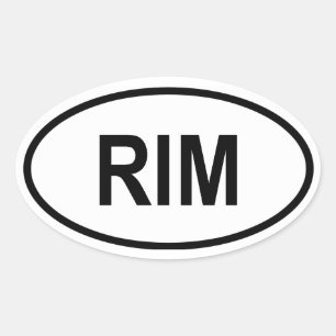 Sticker Ovale Mauritanie "RIM"