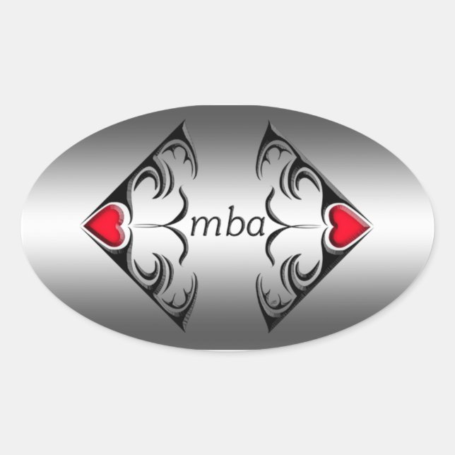 Sticker Ovale mba (Devant)