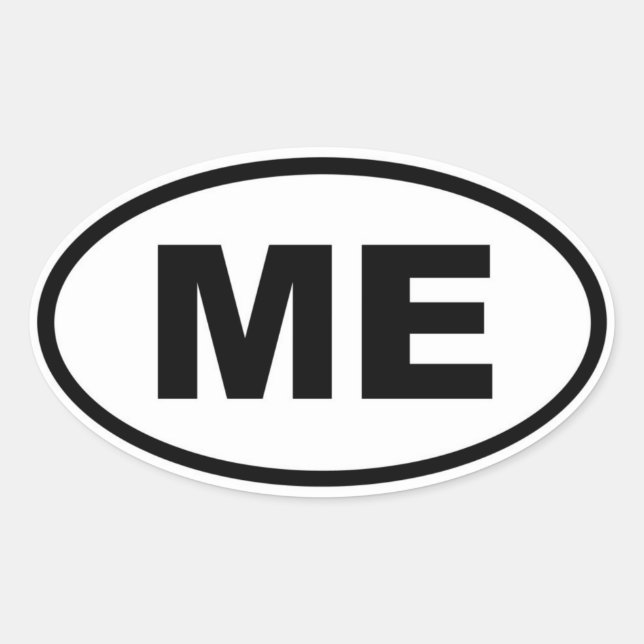 Sticker Ovale ME Maine (Devant)
