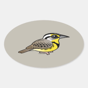 Sticker Ovale Meadowlark occidental