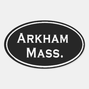 Sticker Ovale Messe d'Arkham.