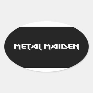 Sticker Ovale Métal Maiden