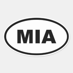 Sticker Ovale Miami MIA