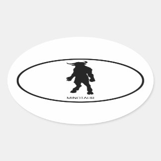 Sticker Ovale Minotaure