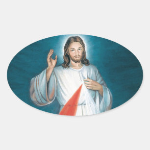 Sticker Ovale miséricorde divine