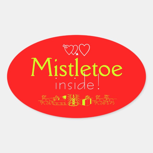 Sticker Ovale Mistletoe (Devant)