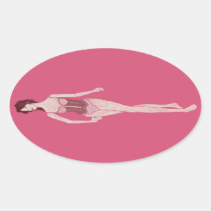 Sticker Ovale m'lady mannequin