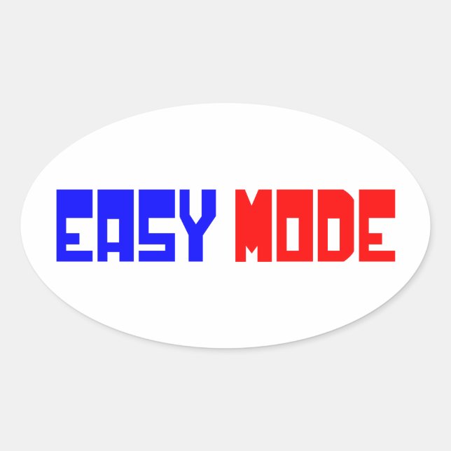 STICKER OVALE MODE FACILE (Devant)
