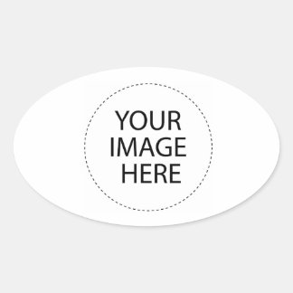 Sticker Ovale Modèle Blank Ajouter votre texte image ou acheter