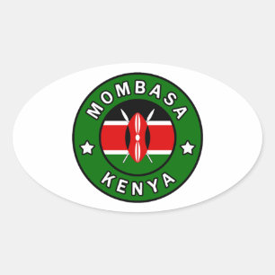 Sticker Ovale Mombasa Kenya