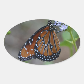 Sticker Ovale Monarque papillon dans la série papillon de LellO
